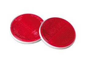 Lampa Euro-Norm, catarifrangenti rotondi -  65 mm - Rosso 20546
