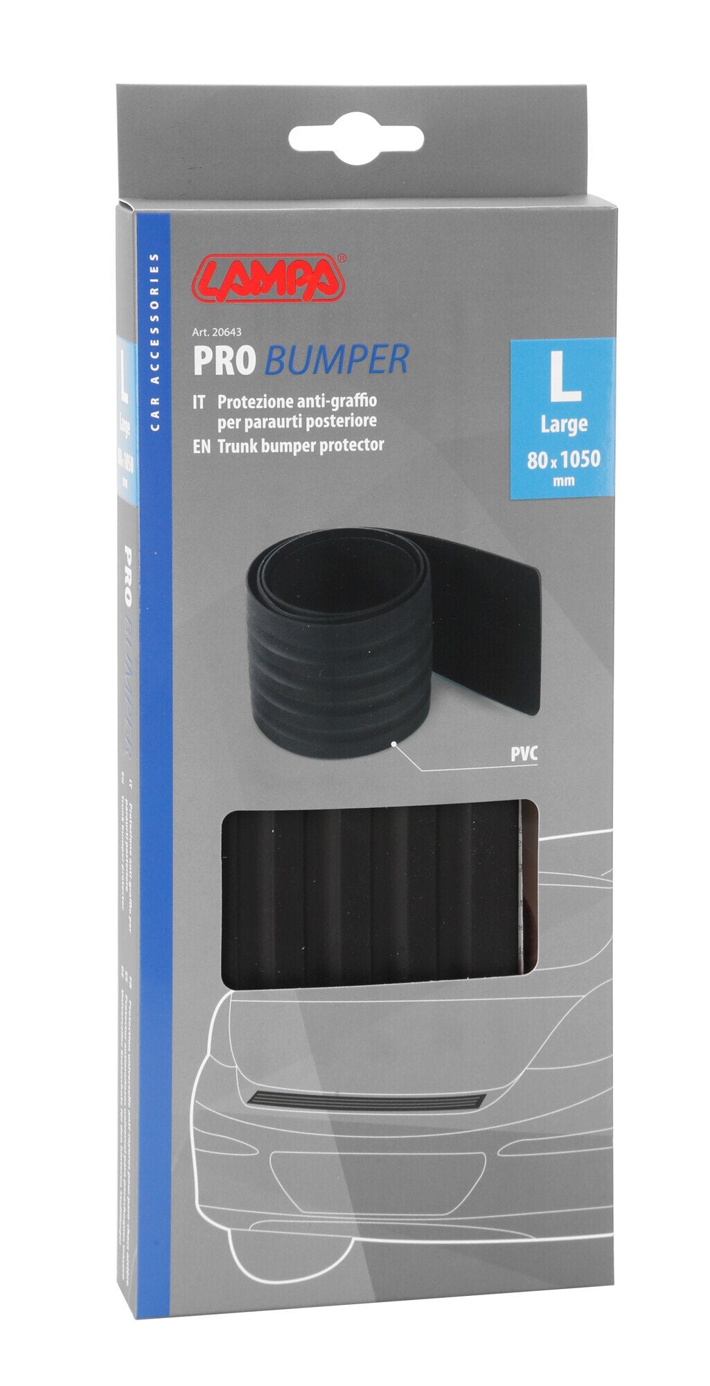 Lampa Pro Bumper protezione antigraffio per paraurti posteriore L 80x1050mm 20643