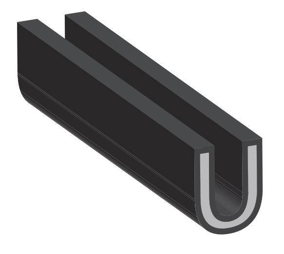 Lampa Armoured Protector, salvaporta corazzato - 2 x 65 cm - Nero 20833