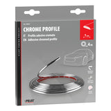Pilot Profilo adesivo cromato - 4 m - 7 mm