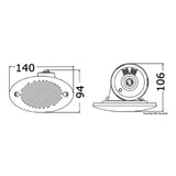 Fiamm spa Bocina empotrada 140 x 80 mm