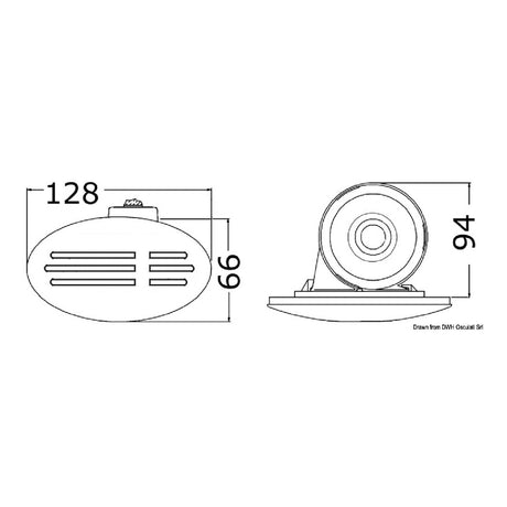 Osculati Tromba da incasso a scomparsa 21.402.30 21.402.30