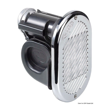 Marco HURRICANE elektropneumatisches Horn mit im Horn und in der Maske integriertem Kompressor.