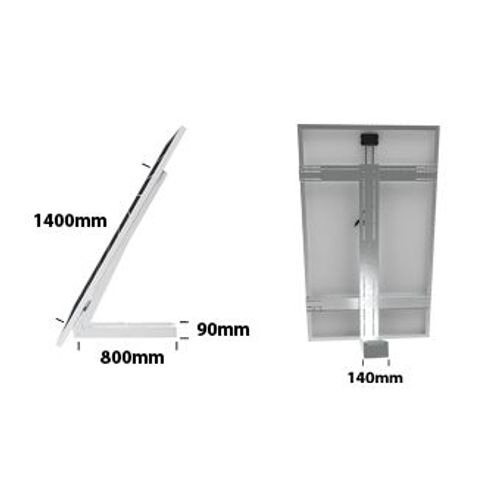 Uniteck For 2 panels up to 400W - UNIFIX 800 EGF expandable multi-panel