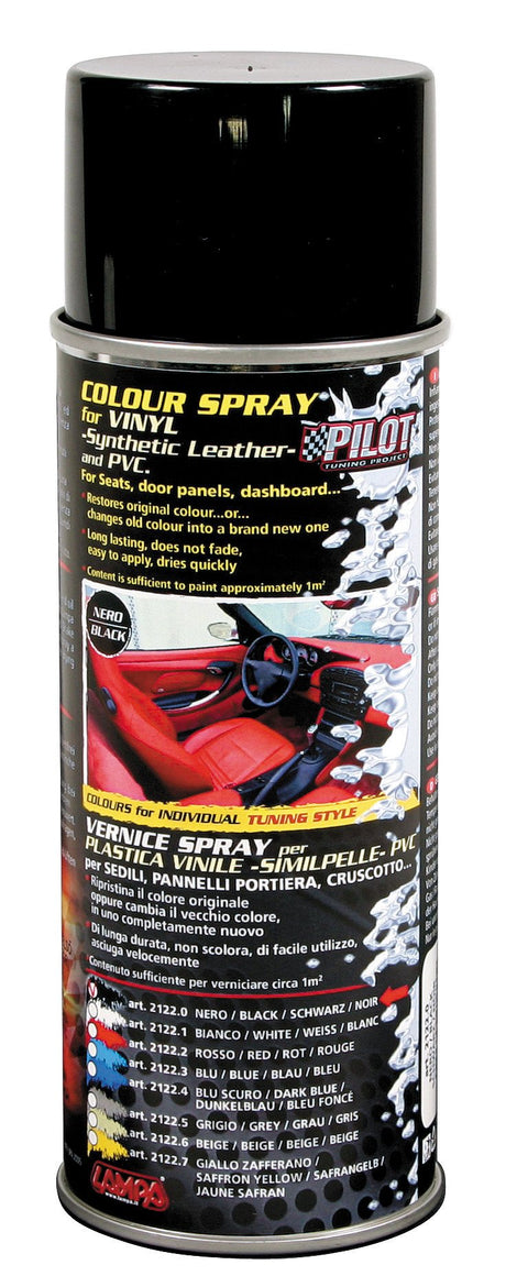 Pilot Vernice spray per interni in vinile (similpelle) e pvc - Nero
