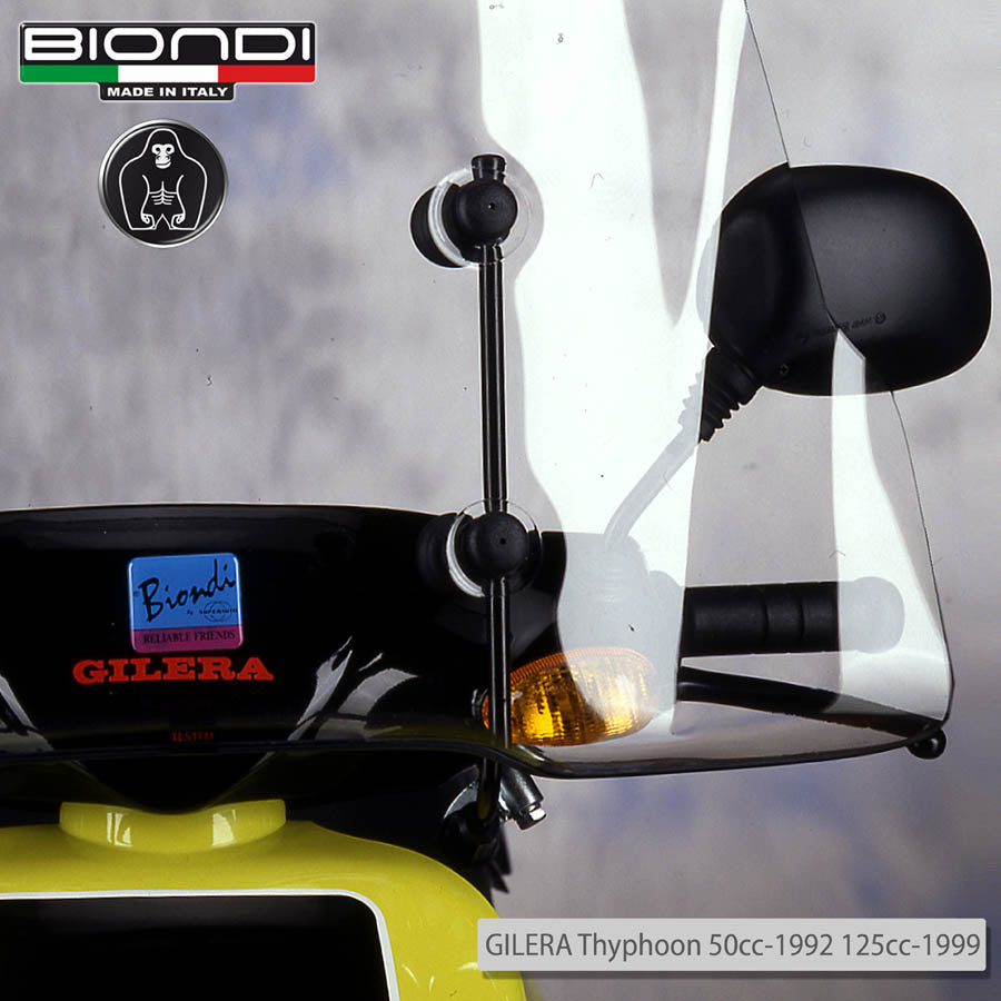 Biondi Parabrezza Pro Piaggio NRG 50 cc 1994-1997 completo di attacchi