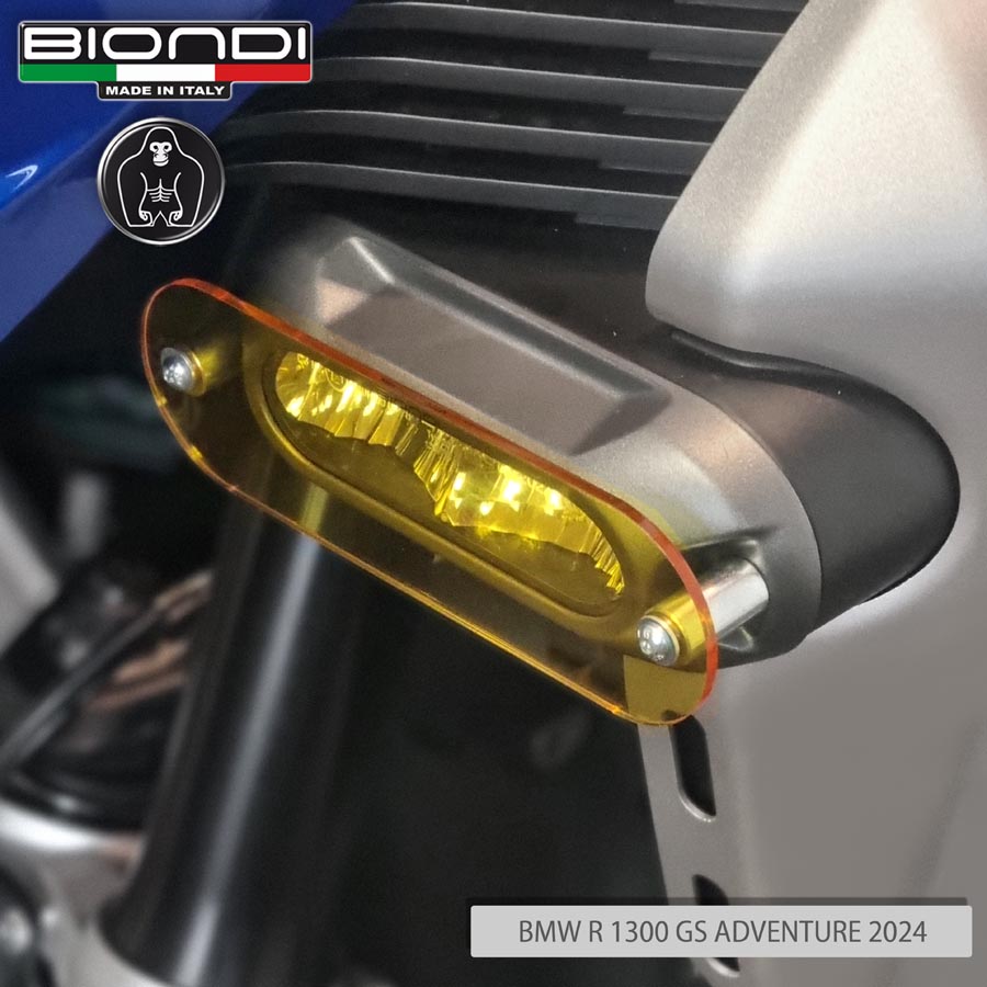 Biondi Lenti Protezione Fari Antinebbia Giallo Fluo BMW R 1300 GS Adventure 2024 - 8010508