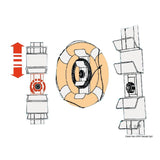 Osculati Supporto regolabile per salvagente anulari e kit montaggio 22.428.01