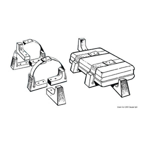 Osculati Kit per il fissaggio delle zattere in contenitore rigido 22.711.02 - AmerigoStore