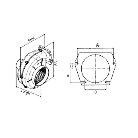 Aspiratore gas di sentina Blower 12V Trem