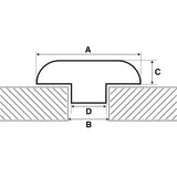 Trem Aeratore d. esterno Outer mm 217Incasso d. mm 119