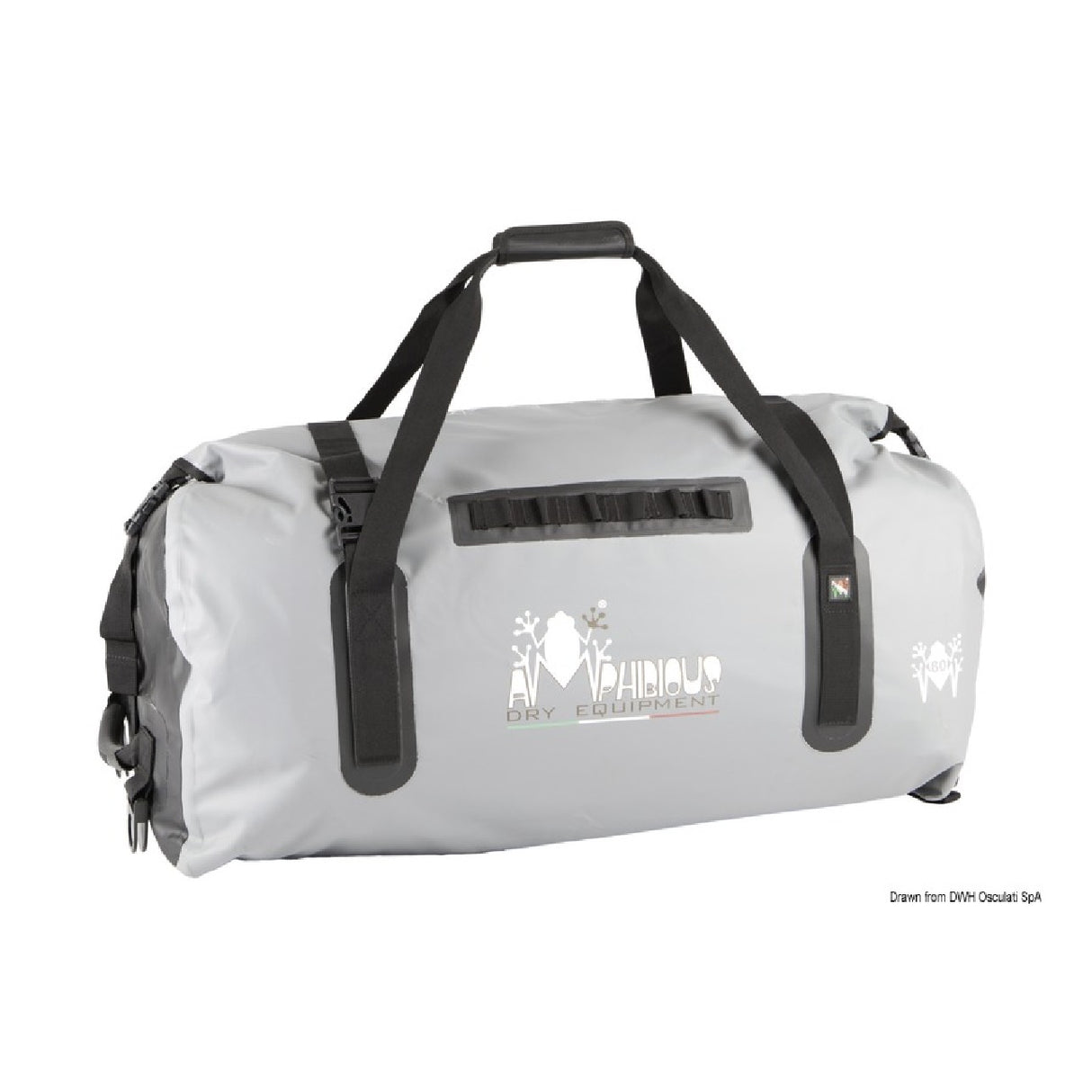 Bolsa de lona de carga anfibia de 100 L, color gris