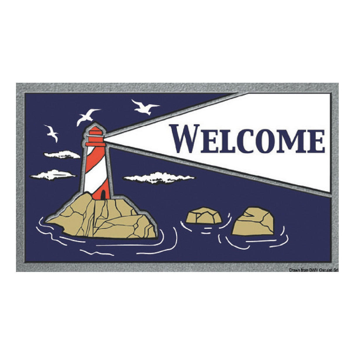 Osculati Rectangular Non-Slip Doormat Size 40x68 cm 23.909.00