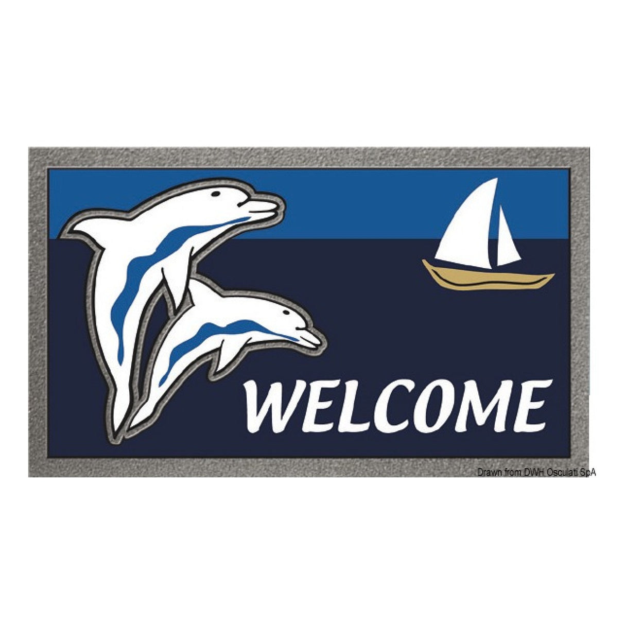 Osculati Rectangular Non-Slip Doormat Size 40x68 cm 23.909.00