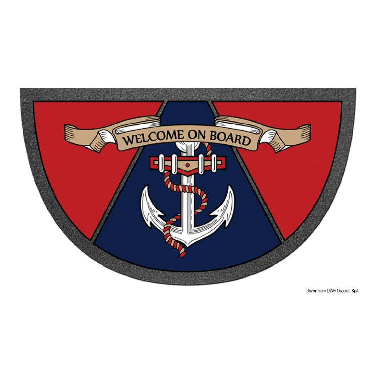 Osculati Rectangular Non-Slip Doormat Size 40x68 cm 23.909.00