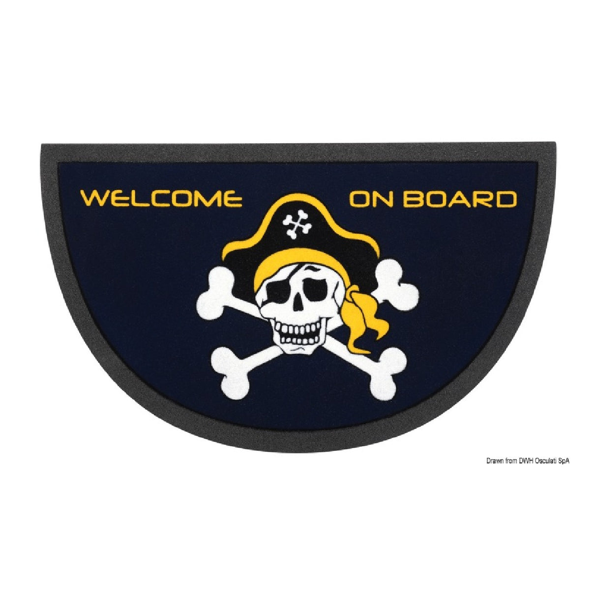 Osculati Rectangular Non-Slip Doormat Size 40x68 cm 23.909.00