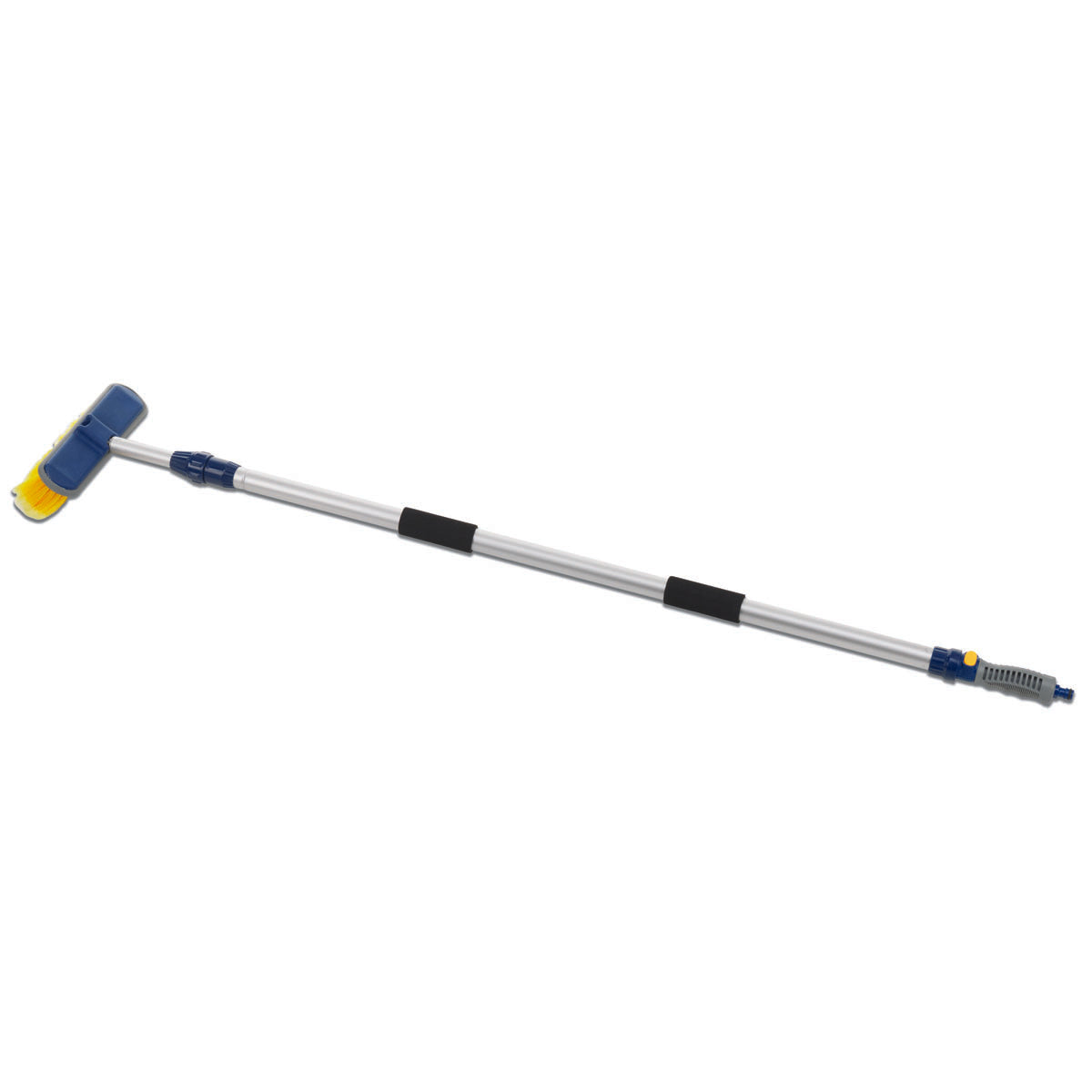 Cepillo telescópico con pulsador T-Brite y cabezal de aluminio, 140/250 cm