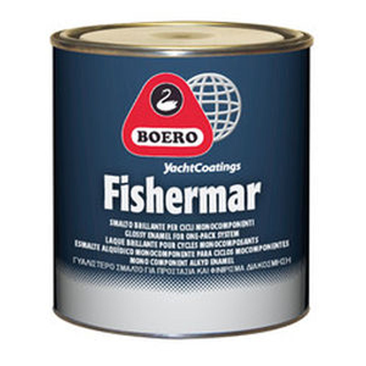 Boero Fishermar single-component alkyd enamel, 2.5 lt, blue color