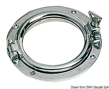 Oblò tondo ottone cromato 150 mm