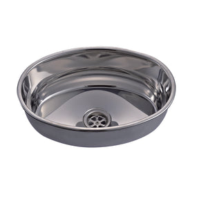 Trem Lavello ovale in acciaio inox int. 240x355 - AmerigoStore