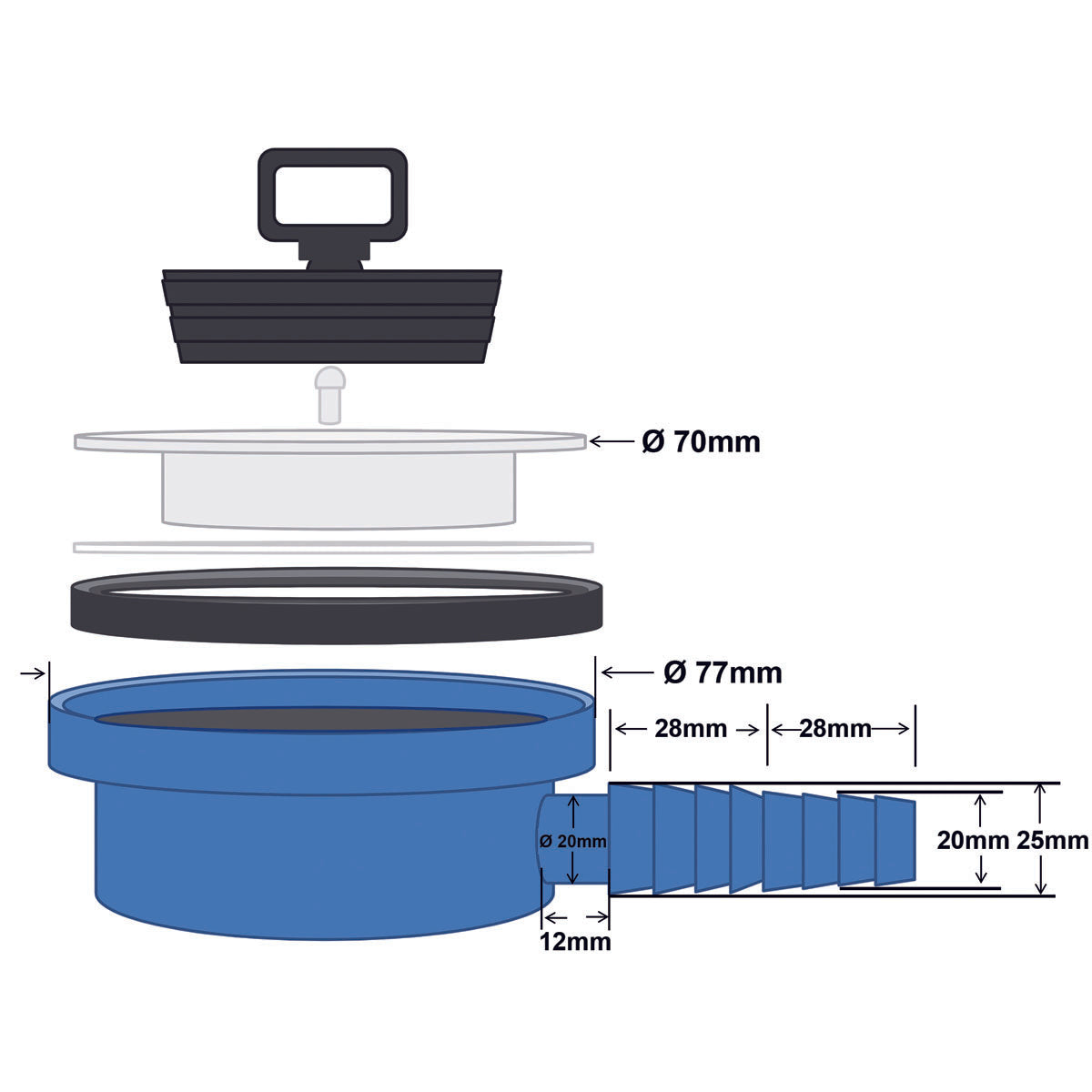 Trem Sink Drain Model 90 Model 90