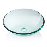 Fregadero semiesférico Trem en cristal transparente, diámetro 280 mm