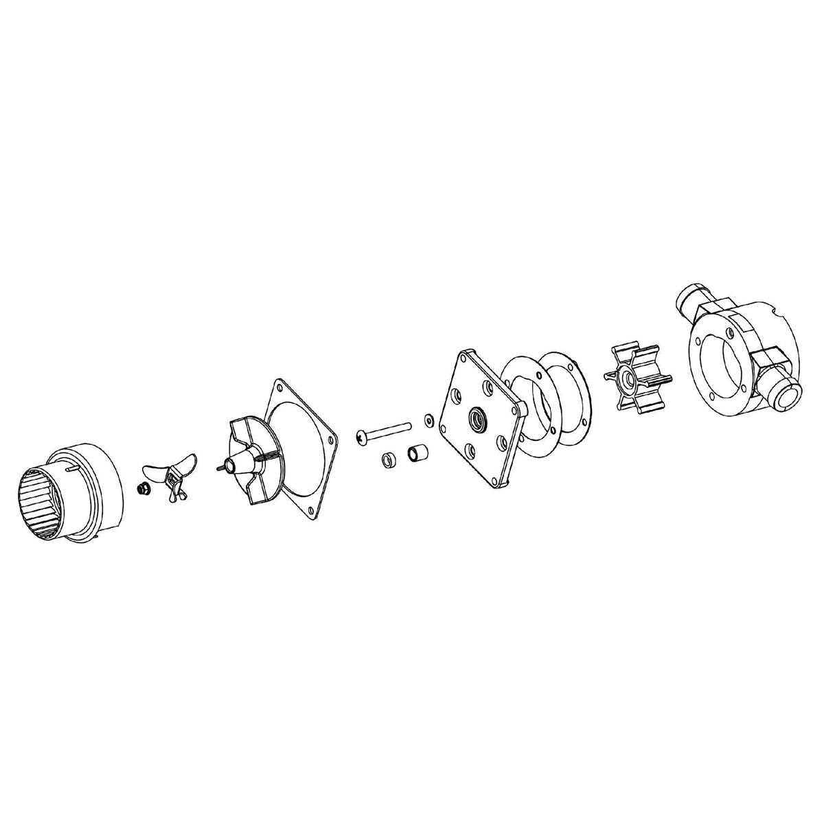 Trem Elektrisches WC-Pumpengehäuse-Set Modell TMC 429964 Modell TMC 429964