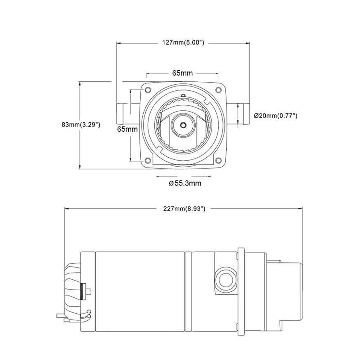 Seaflo 12V Elektrische Toilettenpumpe