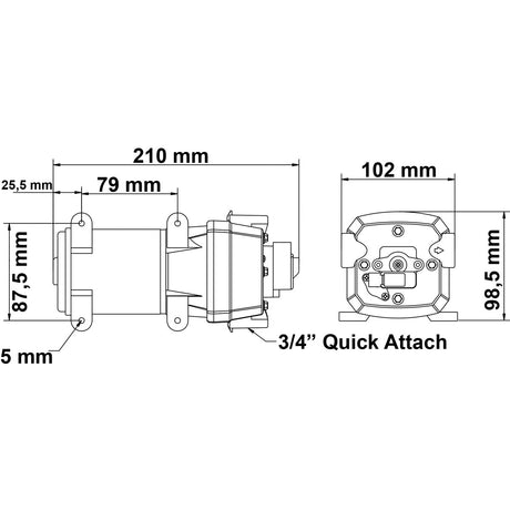 Trem Autoclave autoaspirante a 4 valvole