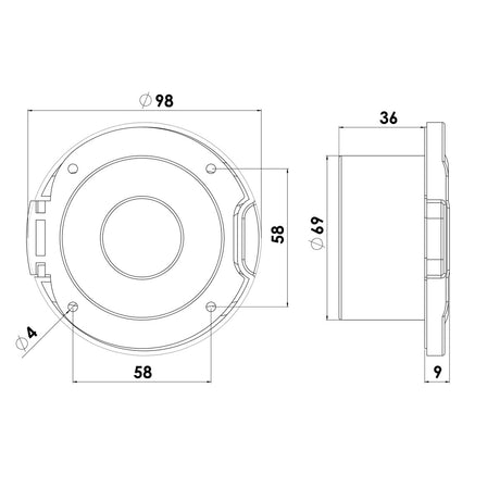Box Doccia Completo di Innesto Rapido  98 mm TREM
