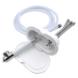 Aqua Box doccia ovale con miscelatore e doccia a pulsante
