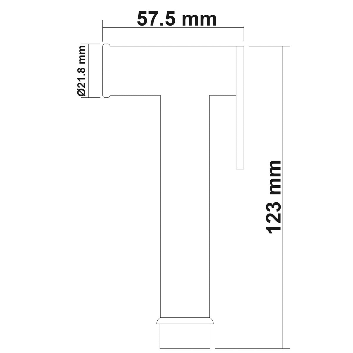 Aqua Duschanschluss 1/2'' Außengewinde