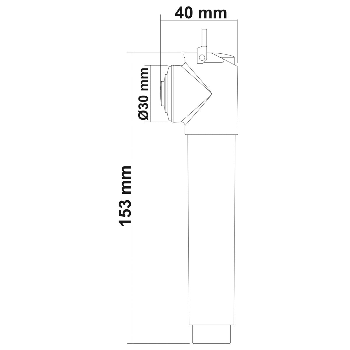 Aqua Shower Attachment Fitting 1/2'' Male Attachment Fitting 1/2'' Male