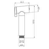Aqua Shower Head with 1/2 inch male connection