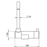 Aqua Rubinetto mixer canna bassa