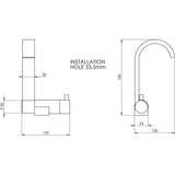 Aqua Rubinetto mixer canna piatta