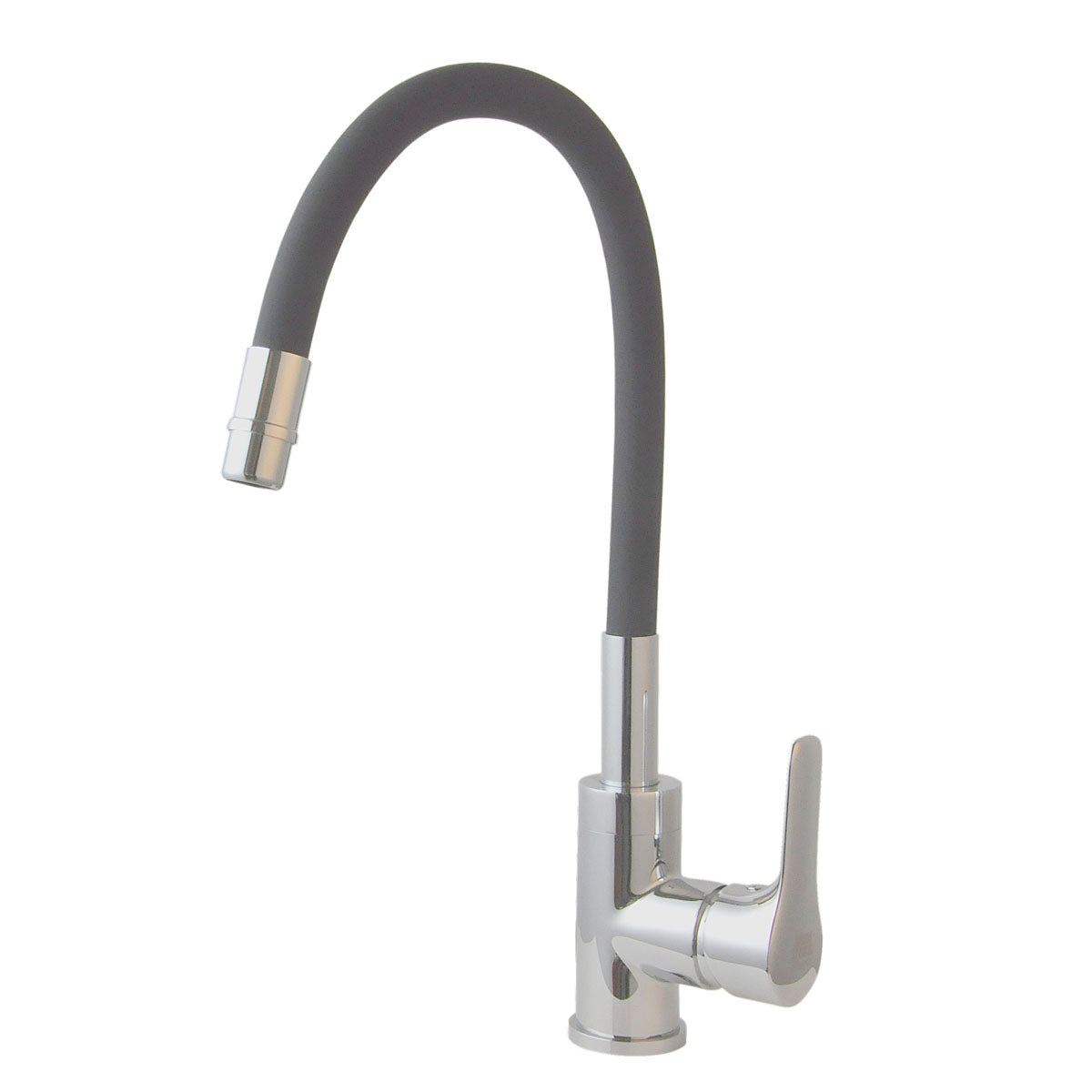 Aqua Miscelatore a canna in flessibile per lavello cucina colore grigio