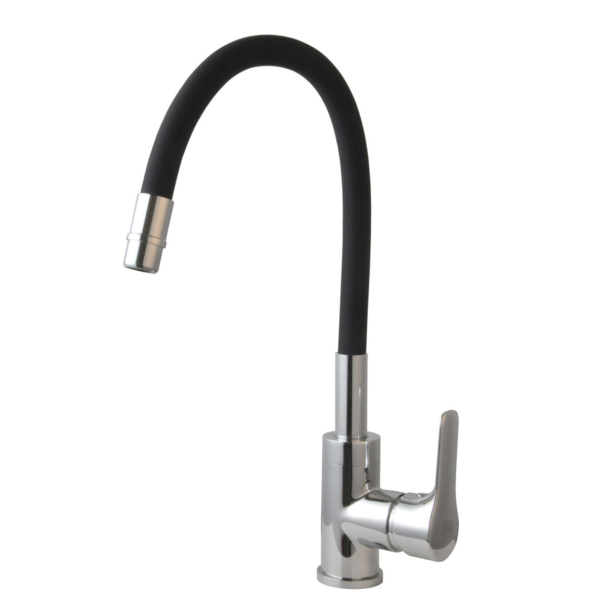 Aqua Mixer Tap with Flexible Spout for Kitchen Sink, Black