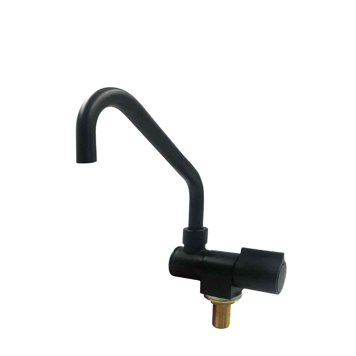 Aqua cold water tap with high spout, black color