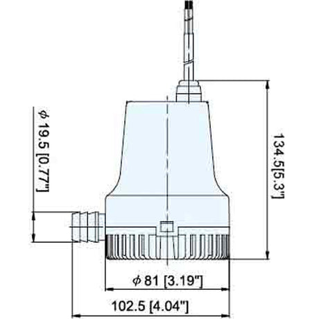 Tmc Pompa ad immersione Storm 400 Volts 12