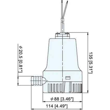 Tmc Pompa ad immersione Storm 600 Volts 12