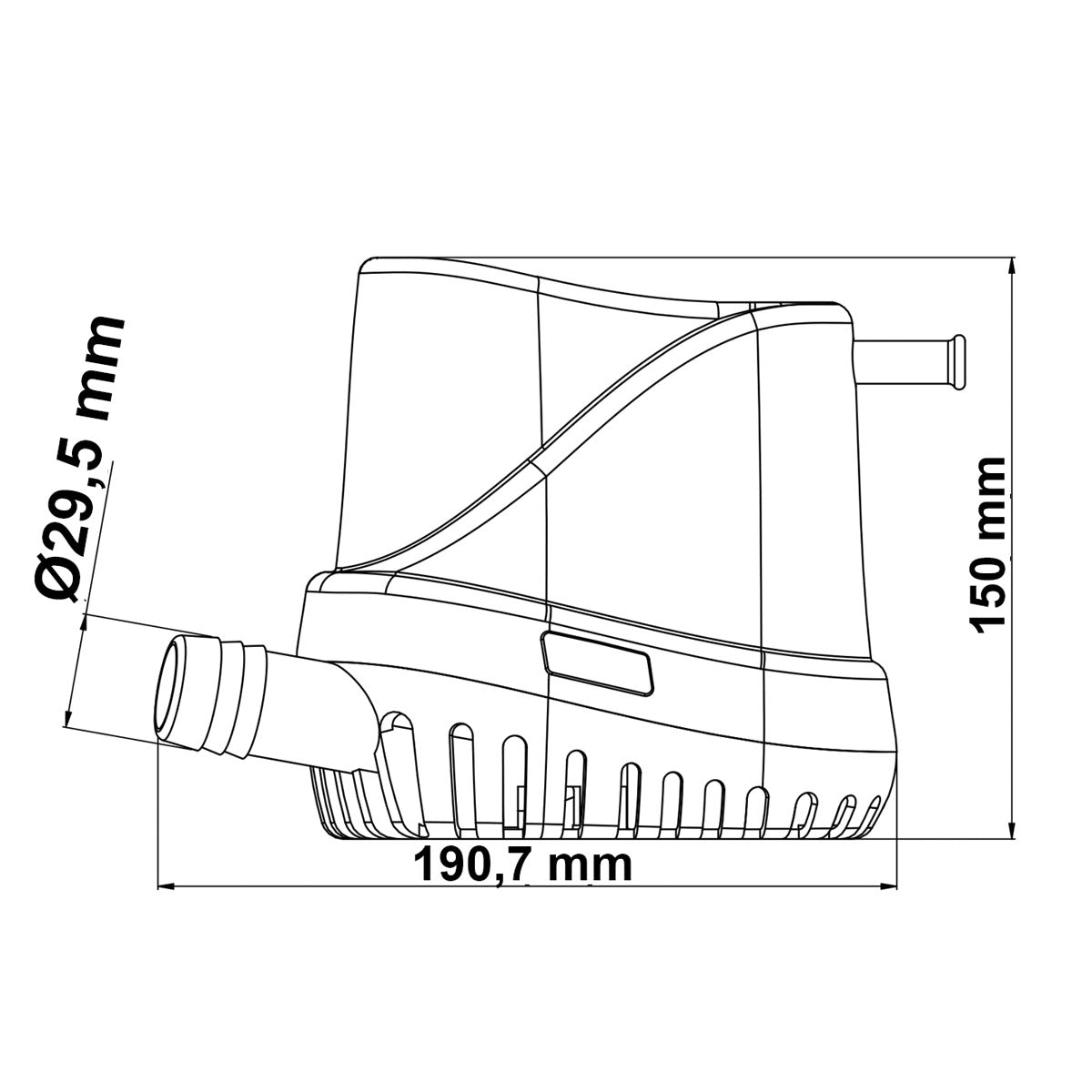 Tmc Pompa ad immersione Volts 12Lt./h 5676