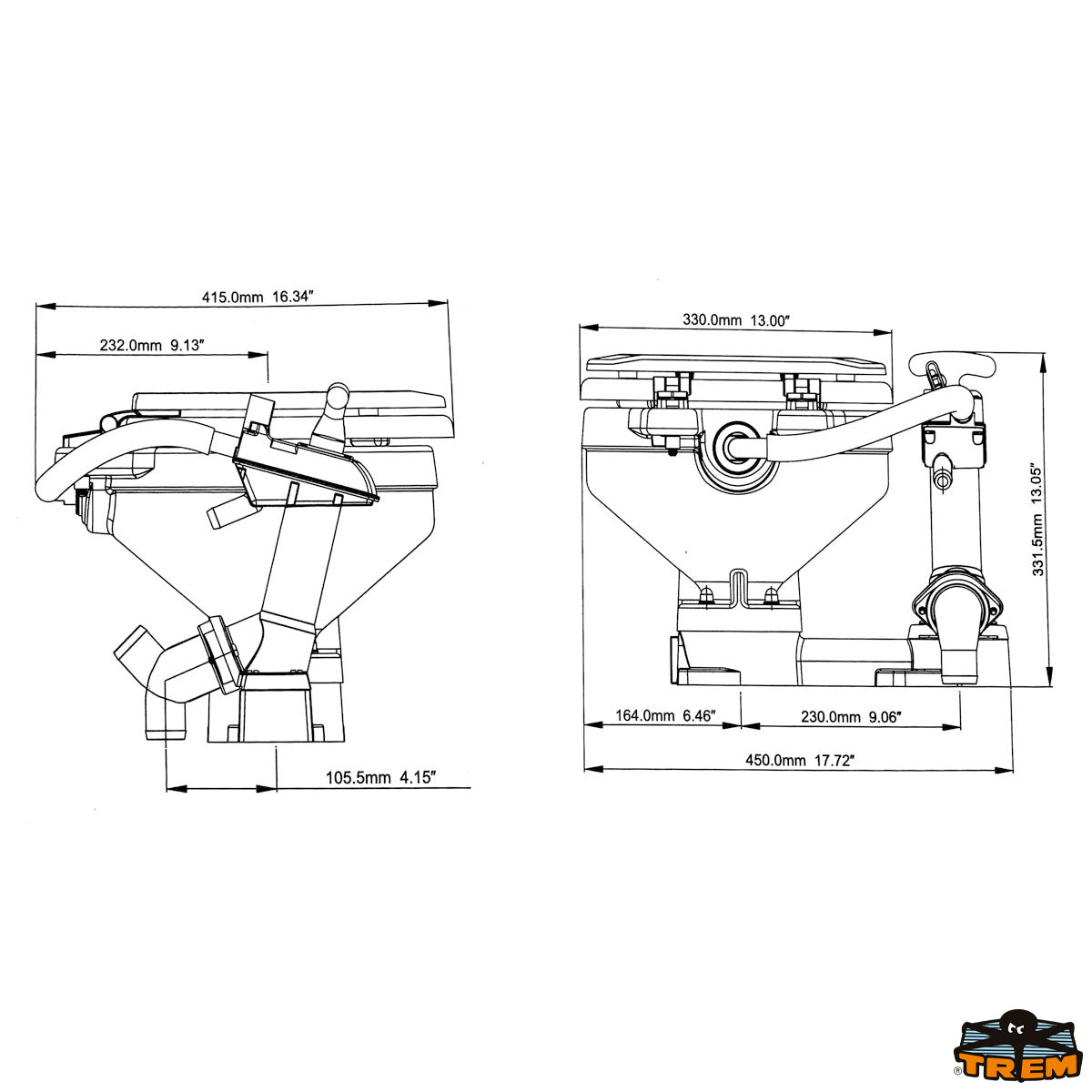 Seaflo Manual Marine Toilet