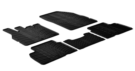Tappetini gomma Renault Scenic 7 posti 05/09>10/16 Scenic X-Mod 5p 09/09>09/16 24306
