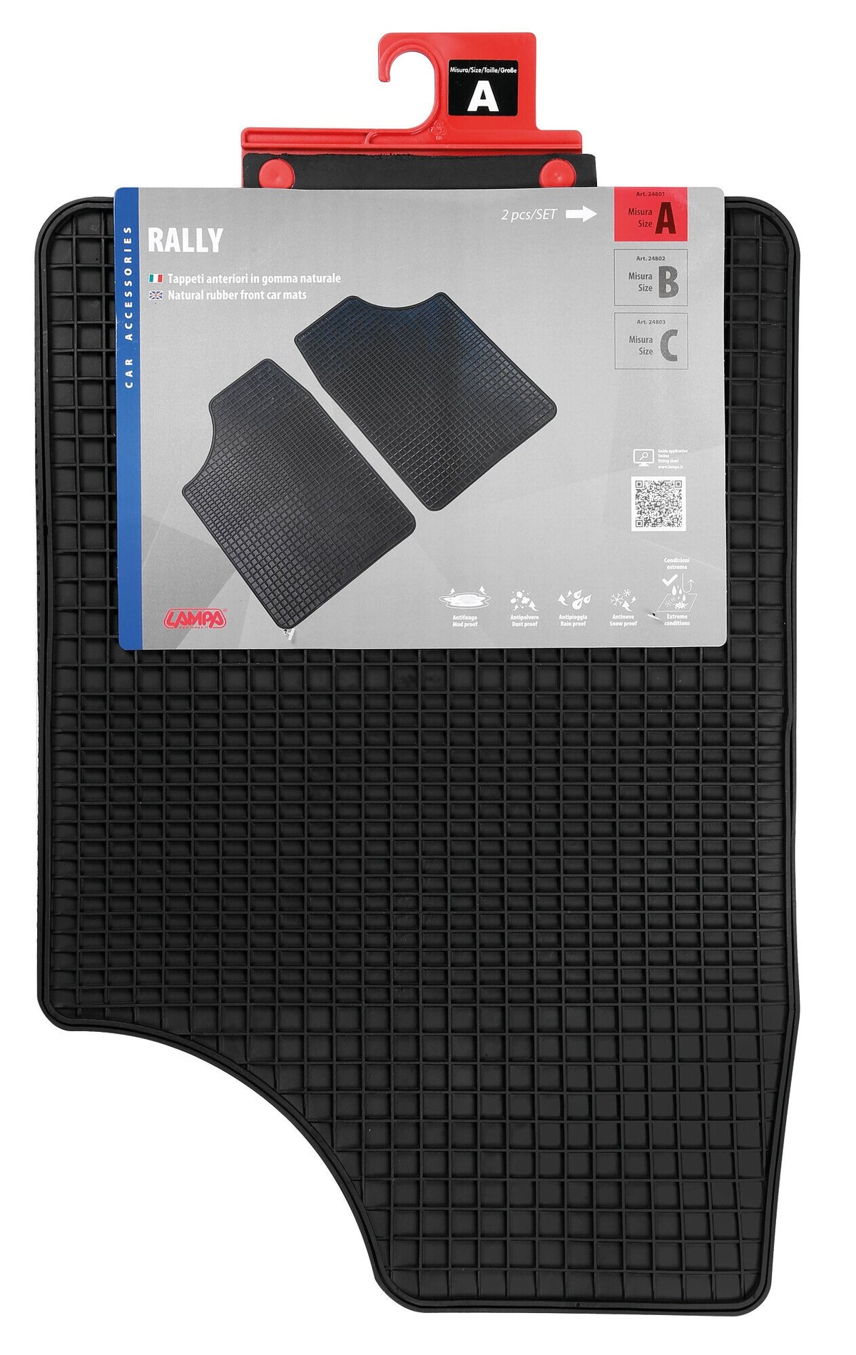 Lampa Rally Tappeti Anteriori in Gomma - Coppia