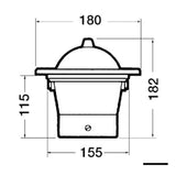 Riviera 5-Zoll-Einbaukompass