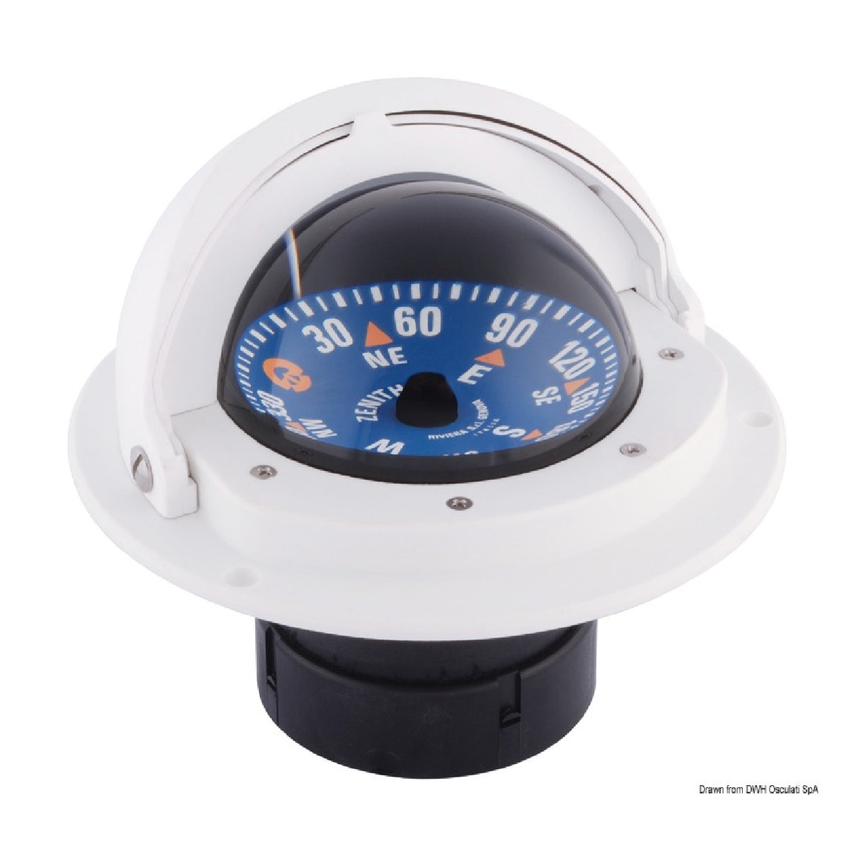 Riviera 3-Zoll-Kompass mit Deckel