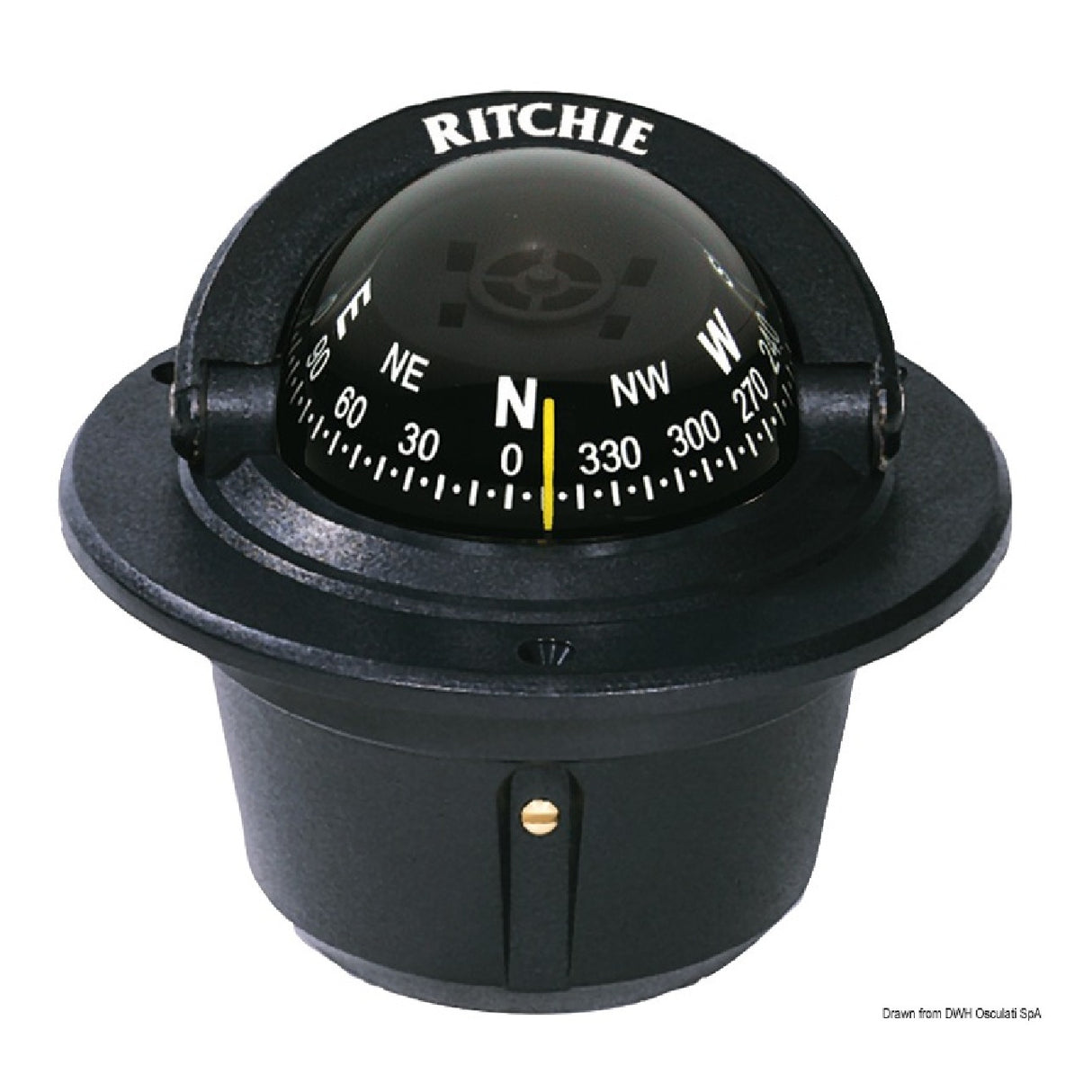 Brújulas de navegación Ritchie Explorer 2'' 3/4 (70 mm) con compensadores y luz