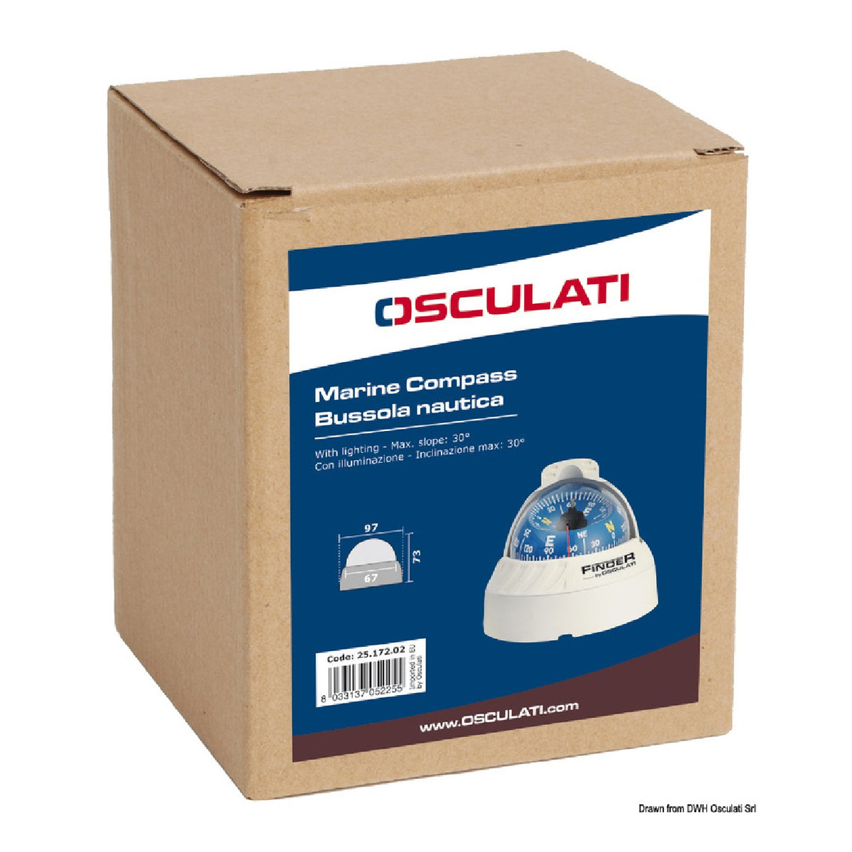Osculati Bussole Finder 2" and 2" 5/8