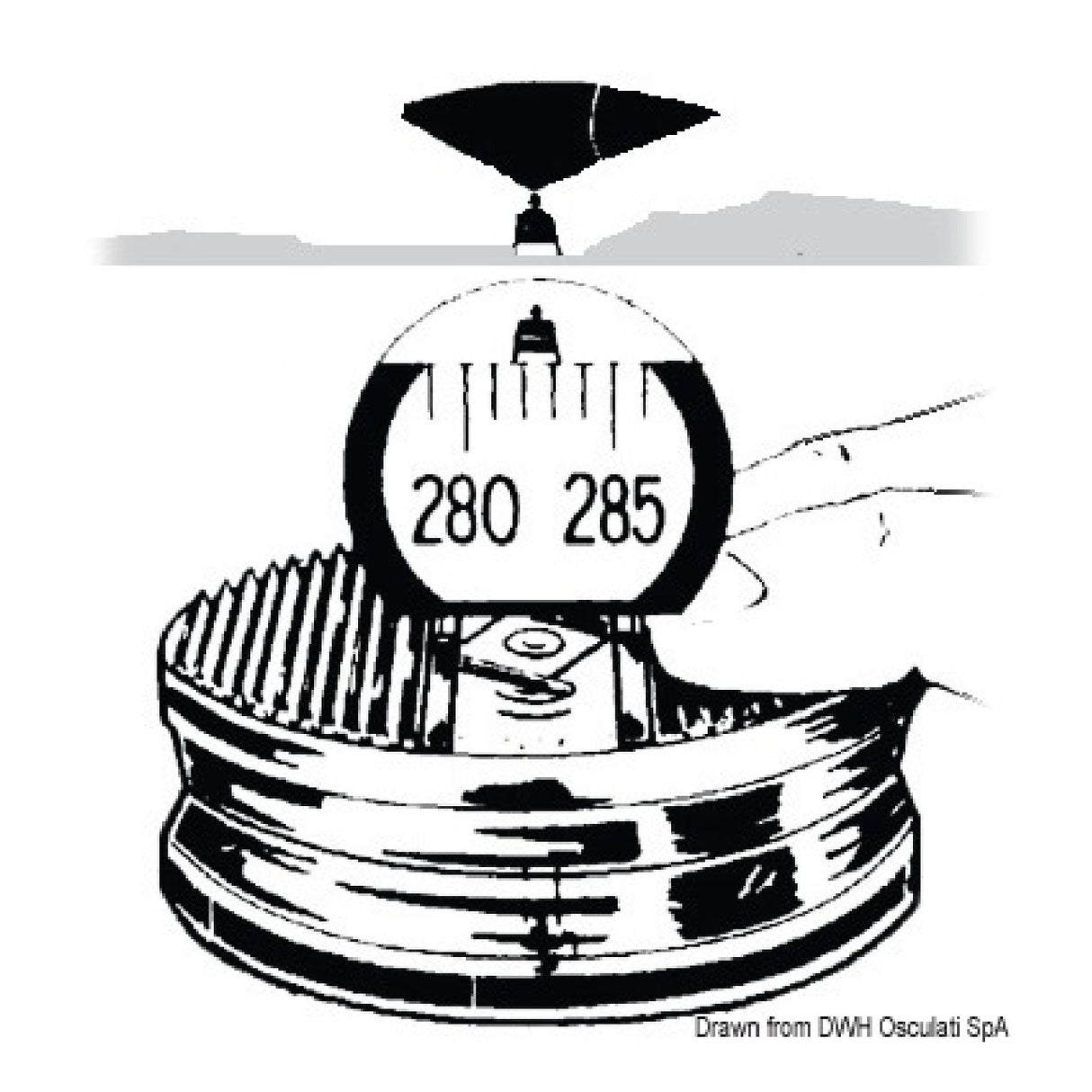 Mini-Nautikkompass Compass 2000 Vion